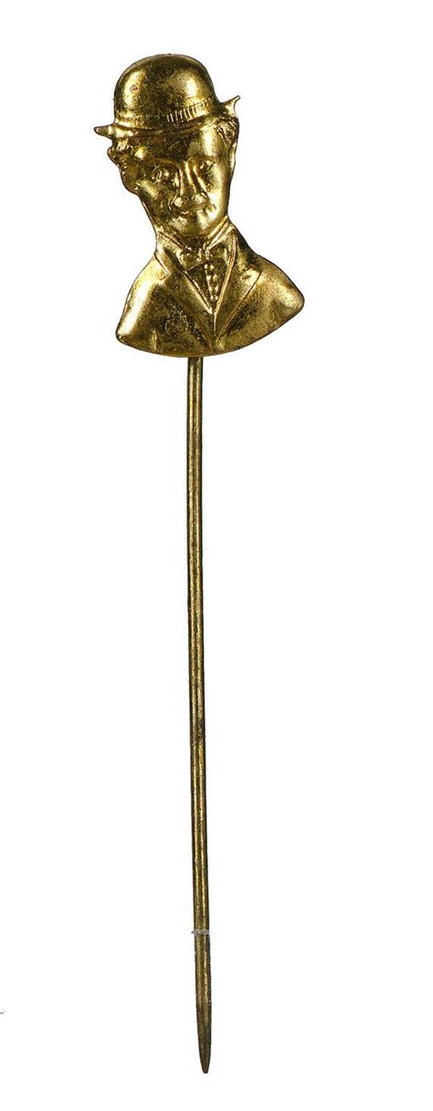 Charlie Chaplin Brass Stick Pin C 1920 On Etsy 2500