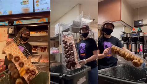 Viral Video Reveals The Insane Amount Of Donuts That Dunkin Donuts Throws Away Each Day