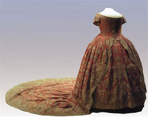 Coronation Dress Of Catherine I Of Russia 1724 Made Of Raspberry Silk