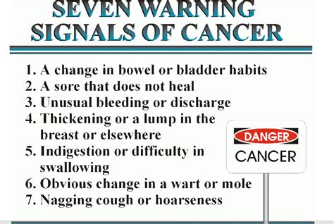 Review Of 7 Warning Signs Of Cancer 2023 Linestip