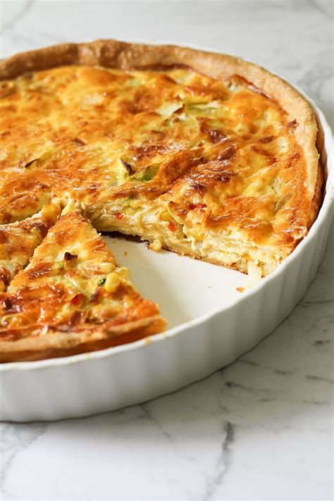 Tips from the pillsbury kitchens. Vegetarian Quiche Recipe (Vegetable Quiche) - Cook it Real ...