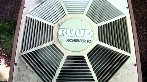 1987 Ruud Achiever 10 Straight Cool Central Air Conditioner Startup Shutdown Youtube
