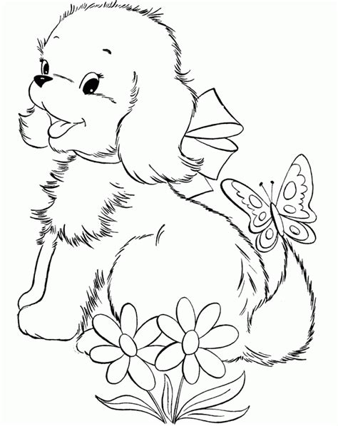 Puppy Coloring Pages To Print Coloring Home