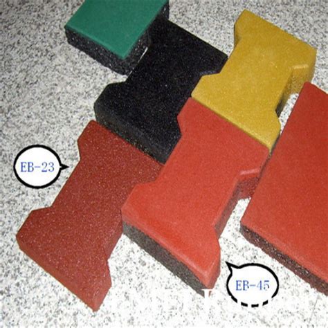 China Hot Selling Rubber Patio Tiles Driveway Recycled