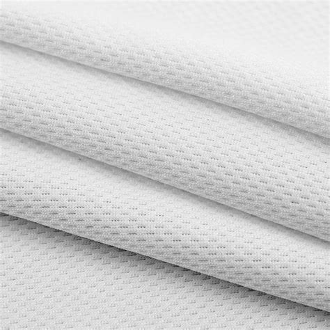 100 Polyester Dry Fit White Bird Eye Mesh Eyelet Sports Fabric For