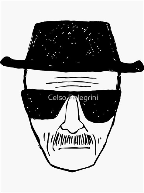 Breaking Bad Walter White Heisenberg Face Sticker For Sale By Cpmj