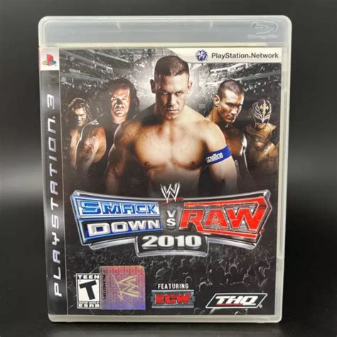 Wwe Smackdown Vs Raw 2010 Featuring Ecw Sony Playstation 3 Ps3 Case