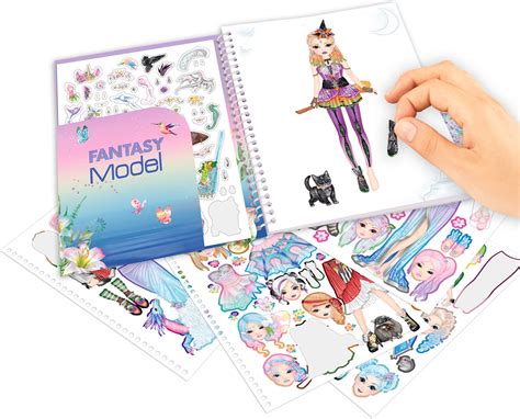 Sent from and sold by amazon. TOPModel Stickerbuch Dress me up Fantasy Model lila bei ...