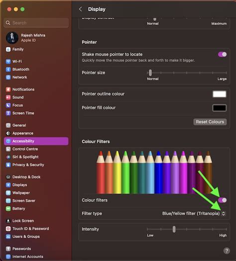 How To Enable Customize And Use Color Filters On Mac