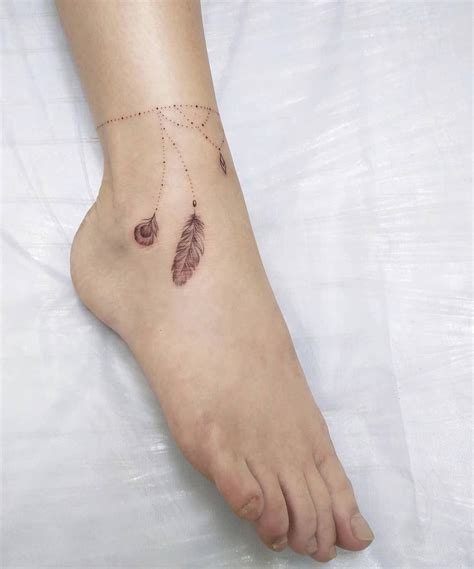 Image result for ankle bracelet tattoo | Ankle bracelet tattoo, Tattoo