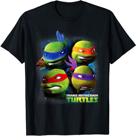 Teenage Mutant Ninja Turtles Large Character Heads T Shirt Plus Size Up