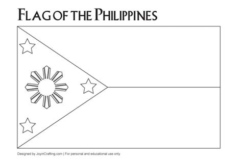 Philippine Flag Coloring Sheet Joy In Crafting