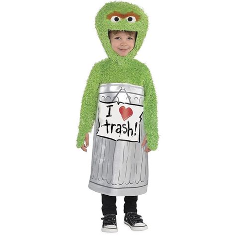 Toddler Boys Oscar The Grouch Costume Sesame Street In 2020 Oscar