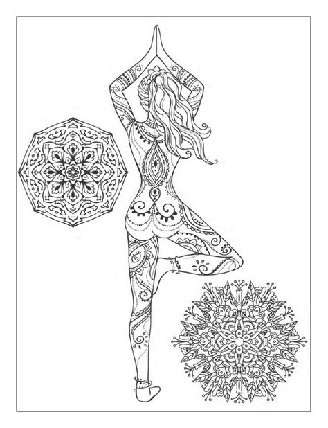 yoga and meditation coloring book for adults with yoga poses and mandalas actually artful
