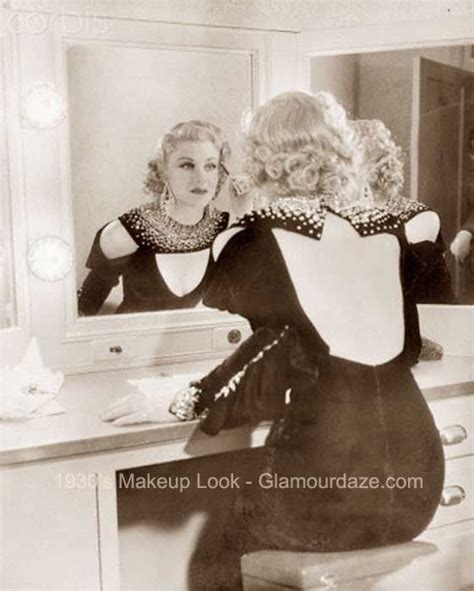 Ginger Rogers Applying Makeup 1933 Corbis Library Golden Age Of