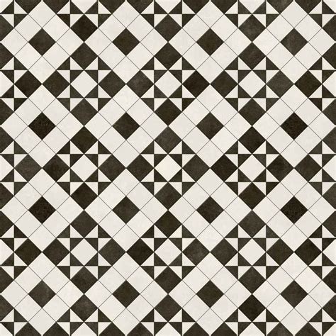 Tessellated Victorian Geometric Vinyl Flooring Era Brunel White