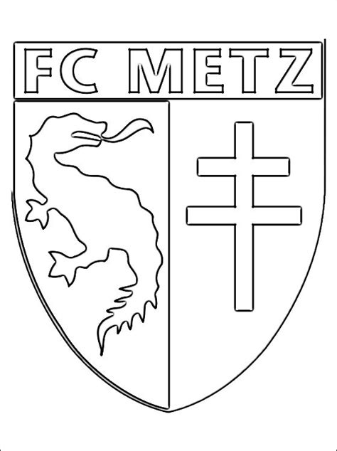 Bienvenue sur le twitter officiel du fc metz. FC Metz logo coloring page | Coloring pages