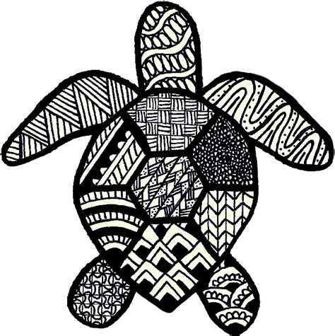 Zentangle Peace Gesture Turtle Stickers Vinyl Personalised Prints