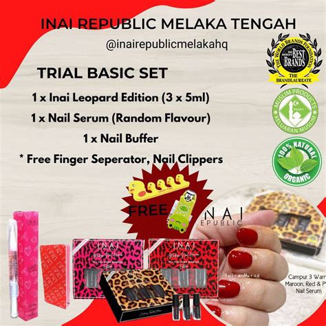 Inai Kuku Halal 3 In 1 Leopard Edition Inai Republic Shopee Malaysia