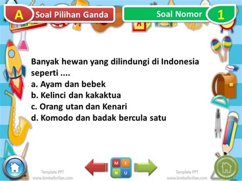 Jawablah pertanyaan dibawah ini dengan benar! Power Point (PPT) Soal Tema 1 Kelas 6 SD Subtema 3 ...