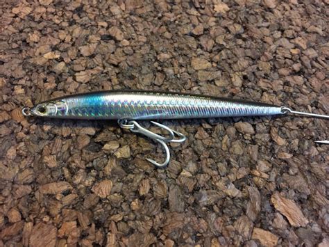 Needlefish Sandeel Plug Lure Holographic Silver Striped Bass Blue Fish