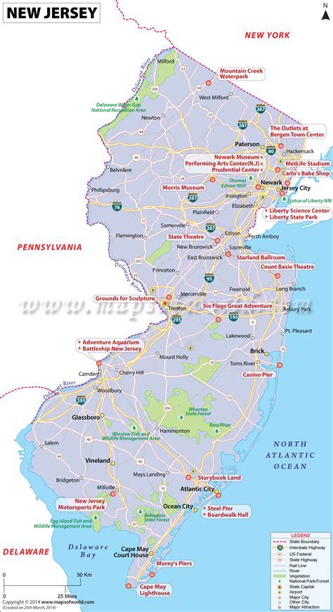 New Jersey Map Map Of New Jersey Nj Map Map New Jersey Jersey