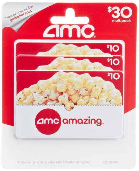 Through 7/31, buy 2 tickets to any movie and you'll get a third to the same showing absolutely free! AMC Theatre Gift Cards Multipack of 3 $10 ** Check out this great product. (Note:Amazo ...