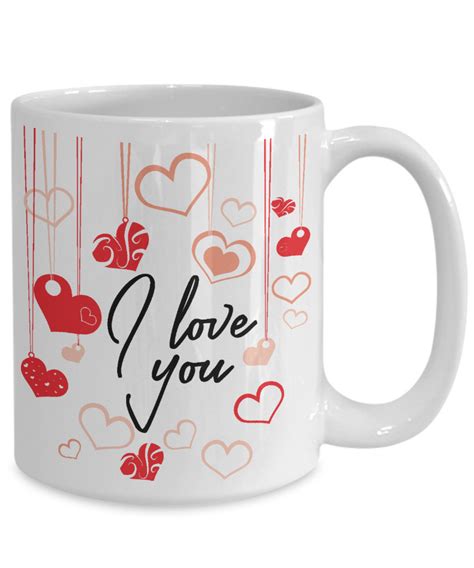 I Love You Coffee Mug Valentine Day T Idea Tea Cup Ransalex