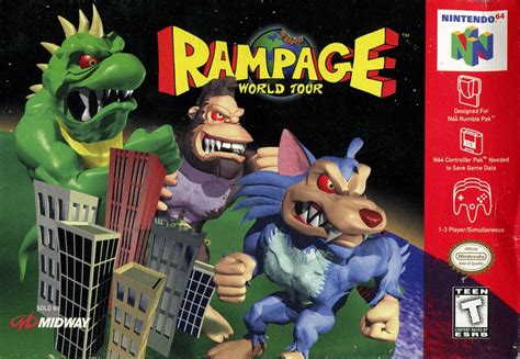 Rampage World Tour Cover Or Packaging Material Mobygames