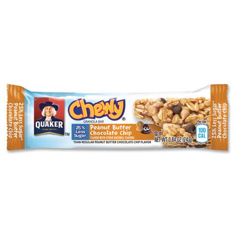 Quaker Oats Peanut Butter Choco Chip Granola Bars Qkr31184
