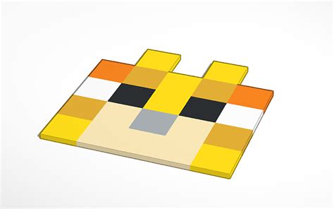 3d Design Minecraft Ocelot Pixel Art Tinkercad