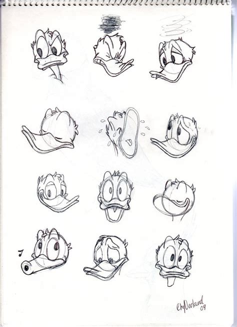Donaldduckexpressionsbysharivoffs Donald Duck Drawing Duck