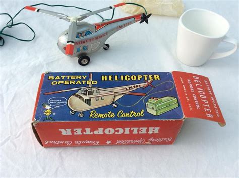vintage 1960 s marx remote control tinplate toy helicopter sandown wightbay