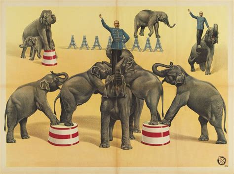 Vintage Elephant Circus Poster Elephant Vintage Elephant Posters