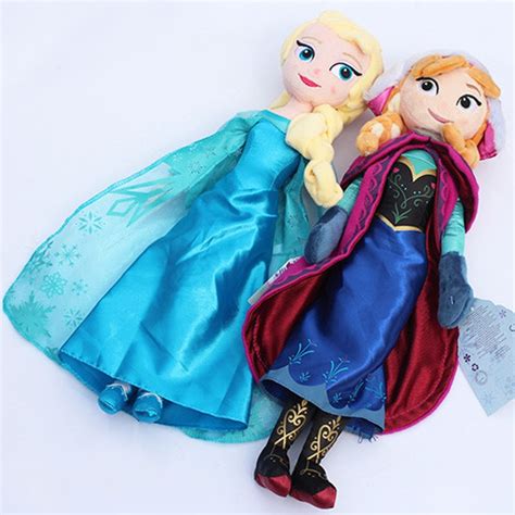 2pcslot 50cm Princess Elsa And Anna Plush Doll Toys Cute Elsa Plush Anna Plush Toy Doll Soft