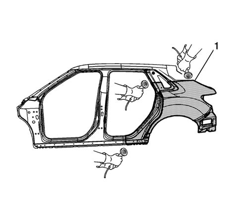 Chevrolet Equinox Service Manual Quarter Outer Panel Sectioning Vehicle