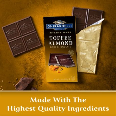 Ghirardelli Intense Dark Toffee Interlude Chocolate Bar 35 Oz Qfc