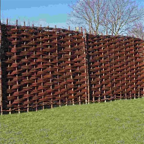 Mercia Willow Bunched Hurdle Fence Panel Garden Street