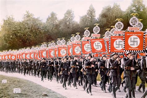 Nazi Germany Nazi Ss Troops Marching Photograph By Everett Fine Art
