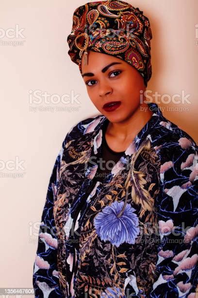 Pretty Stylish African American Big Mama Woman Well Dressed Swag Relax