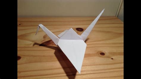 Origami Crane Tutorial Super Easy Youtube