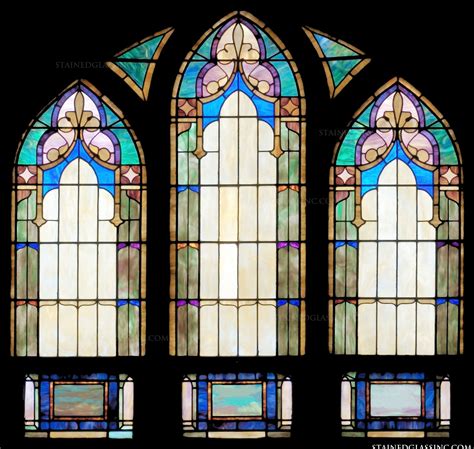 Arched Set Stained Glass Window Stained Glass Windows Stained