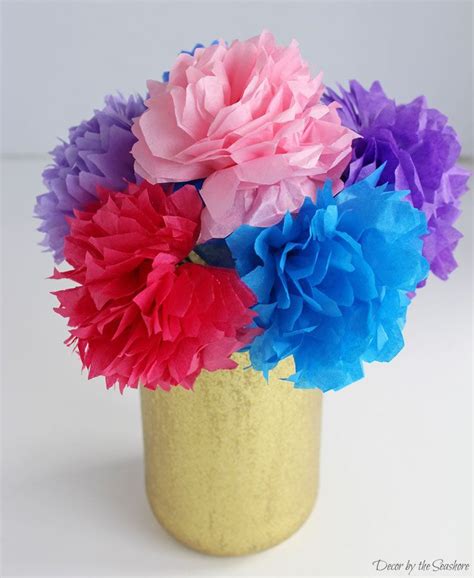 Diy Tissue Paper Flowers Add That Perfect Pop Of Color To The Home Put