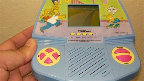 The Simpsons Electronic Lcd Game 1990 Handheld Gameplay Youtube