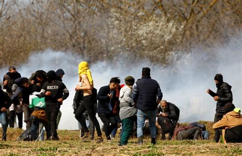 Teargas Fired On Greek Turkish Border As Migrant Tensions Flare