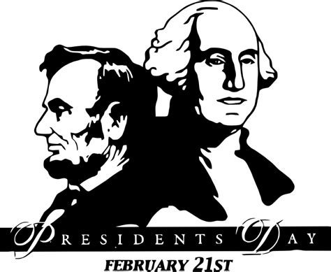 Clipart Washington Lincoln Presidents Day
