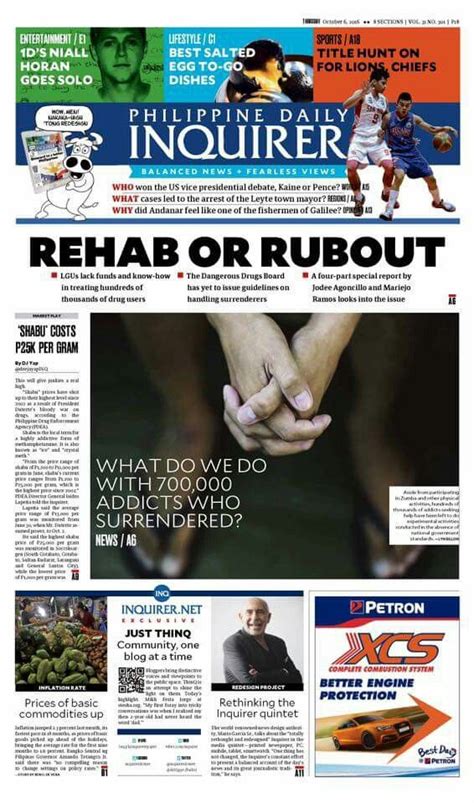 The Philippine Daily Inquirer Launched Their Redesign Today Excited