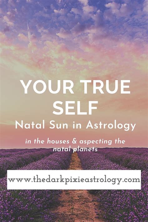 Your True Self Natal Sun In Astrology Learn Astrology Natal Charts
