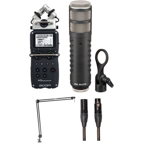 Zoom H5 Recorder Podcast Kit With Rode Procaster Mic Bandh Photo