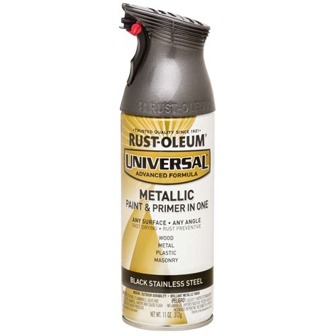 Rust-Oleum Universal Black Stainless Steel Metallic Spray Paint 11 oz